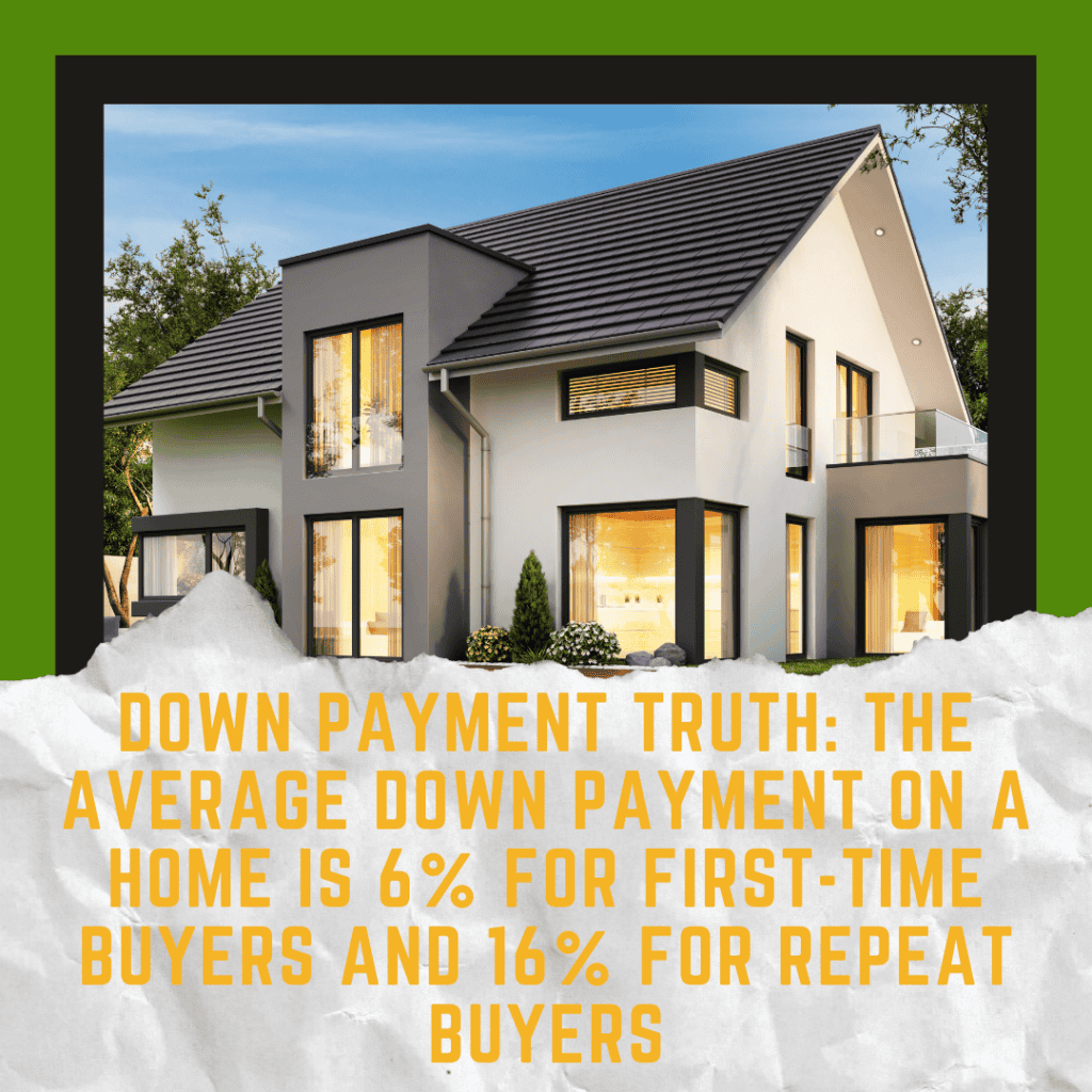 Home loan down payment facts and tips for first-time buyers and repeat buyers.