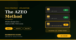 AZEO method: all credit cards reporting zero except one card with a small balance