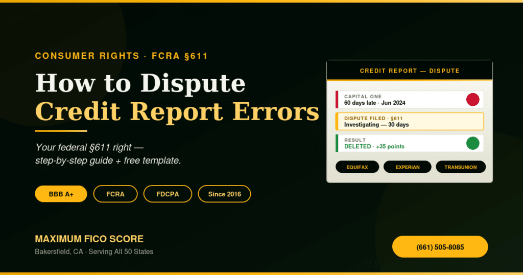 Proceso de disputa de la FCRA